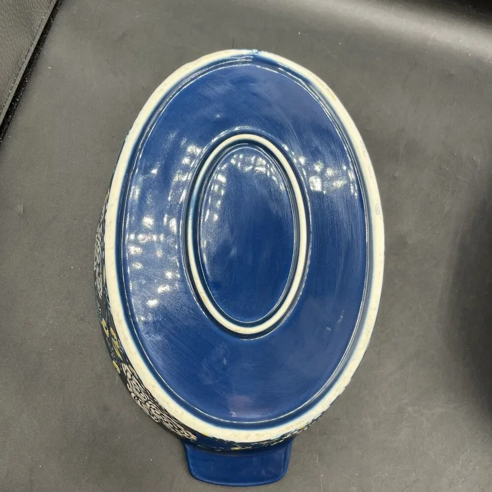 Ceramic Casserole Dish With Lid, Dishes for Oven, Baking Blue